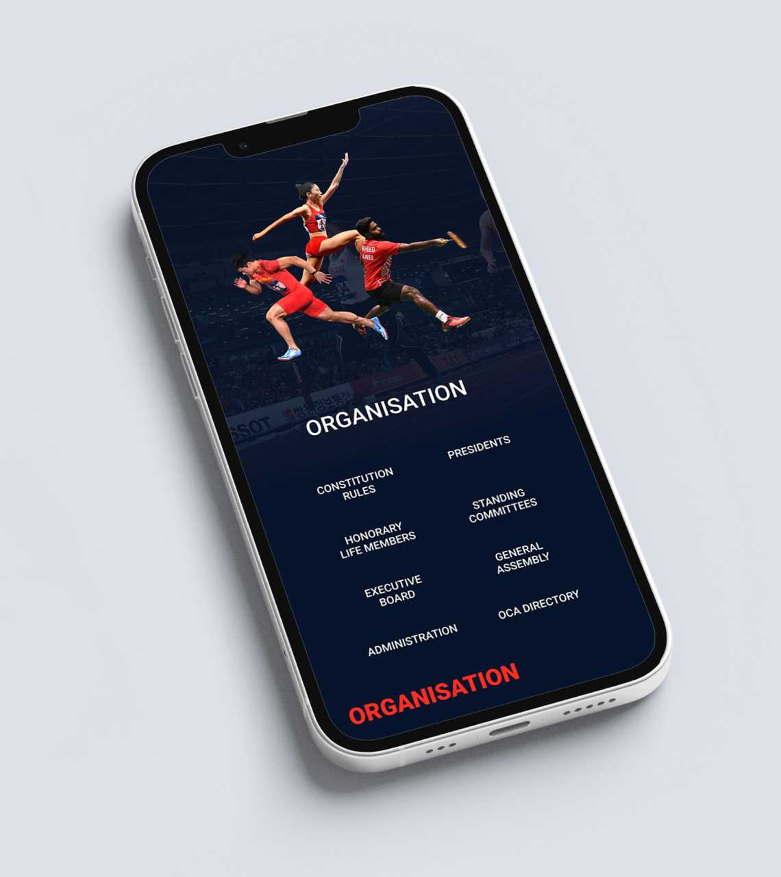 OCA website on mobile device 1